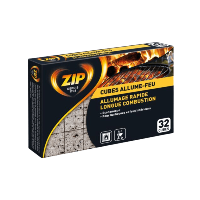 Cubes allume-feu Zip Original Solid, combustion de 13 minutes, paq. 40