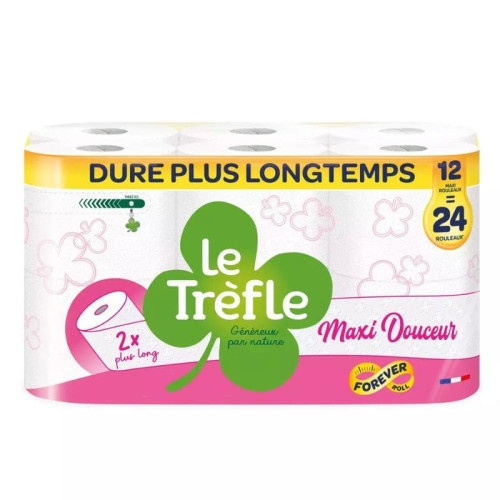 LE TREFLE PAPIER TOILETTE X12
