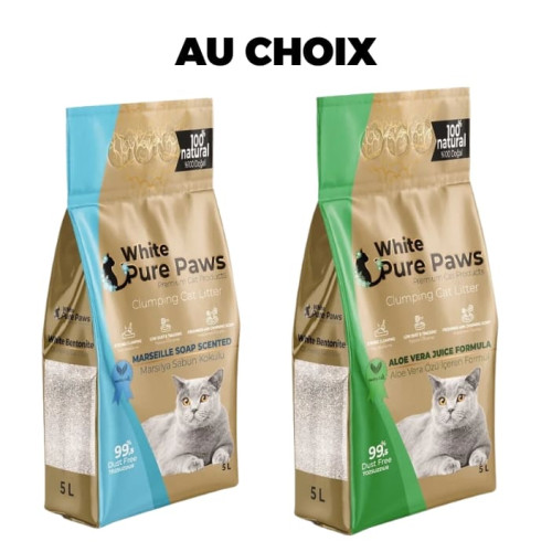 WHITE PURE - Litière pour chat